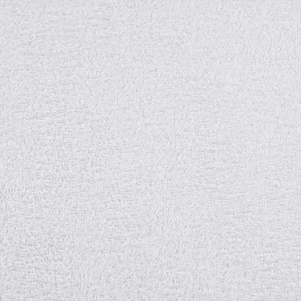 vidaXL Set Asciugamani 6 pz Bianchi 360 gsm 100% Cotone