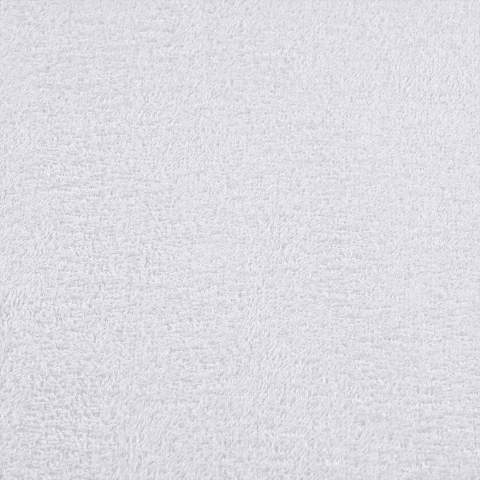 vidaXL Set Asciugamani 6 pz Bianchi 360 gsm 100% Cotone