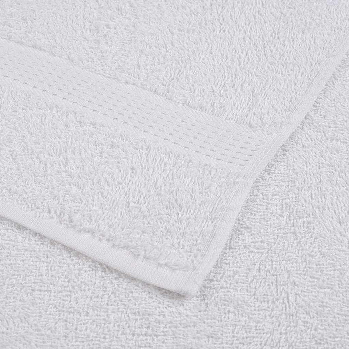 vidaXL Set Asciugamani 6 pz Bianchi 360 gsm 100% Cotone