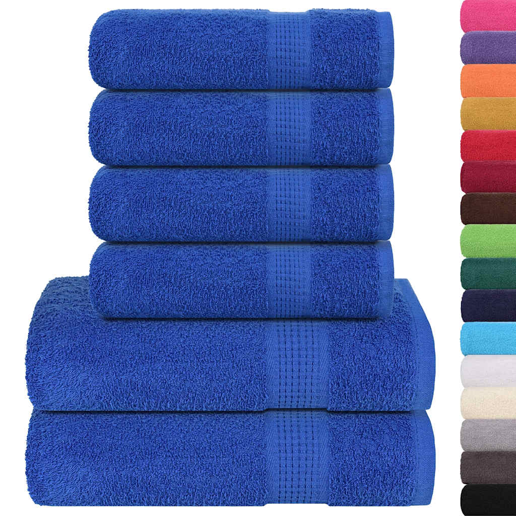 Set Asciugamani 8 pz Blu 360 gsm 100% Cotone
