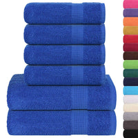 Set Asciugamani 8 pz Blu 360 gsm 100% Cotone