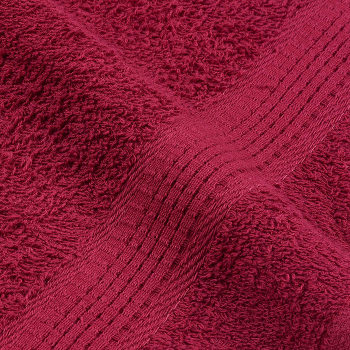 Set Asciugamani 8 pz Bordeaux 360 gsm 100% Cotone