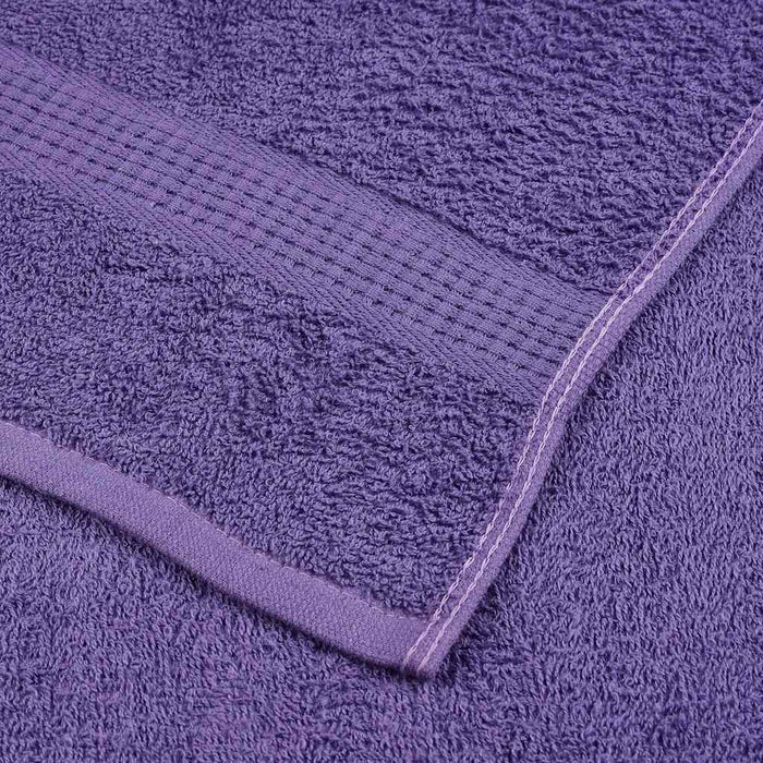 vidaXL Set Asciugamani 6 pz Viola 360 gsm 100% Cotone