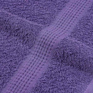 vidaXL Set Asciugamani 6 pz Viola 360 gsm 100% Cotone