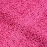 Set Asciugamani 6 pz Rosa 360 gsm 100% Cotone