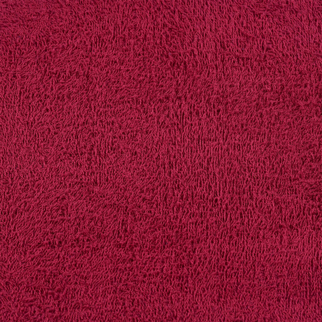 vidaXL Set Asciugamani 12 pz Bordeaux 360 gsm 100% Cotone