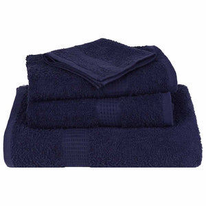 Set Asciugamani 12 pz Blu Navy 360 gsm 100% Cotone 137100