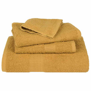 Set Asciugamani 12 pz Oro 360 gsm 100% Cotone 137101