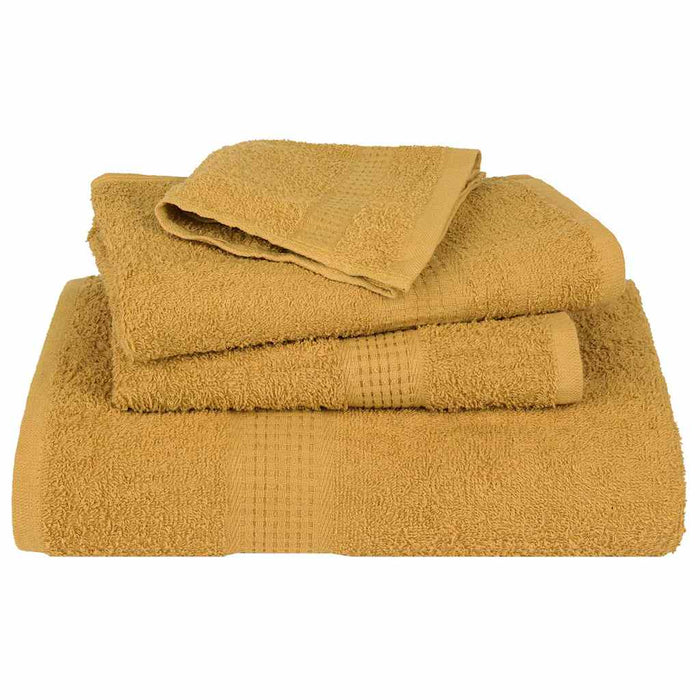 Set Asciugamani 12 pz Oro 360 gsm 100% Cotone 137101