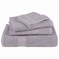 Set Asciugamani 12 pz Grigio 360 gsm 100% Cotone 137102