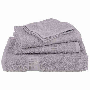 Set Asciugamani 12 pz Grigio 360 gsm 100% Cotone 137102