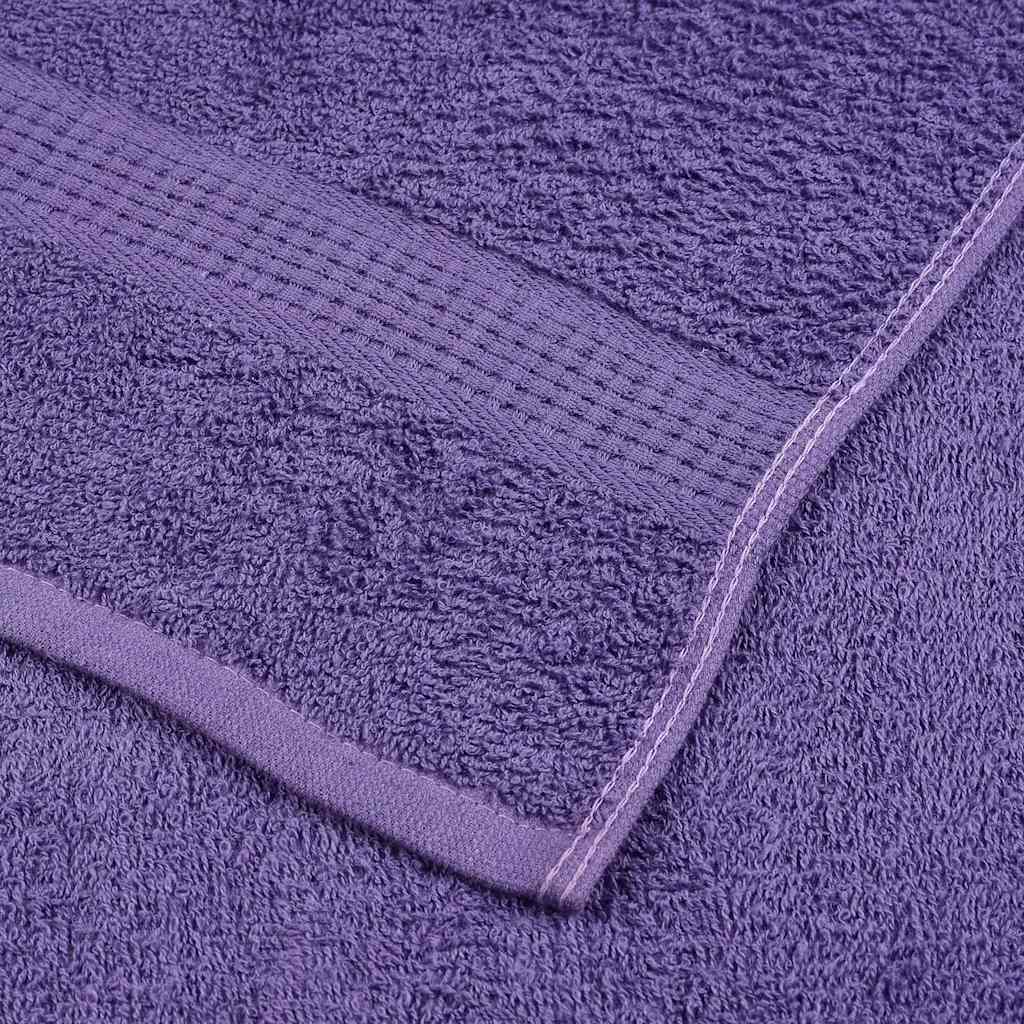 vidaXL Set Asciugamani 12 pz Viola 360 gsm 100% Cotone