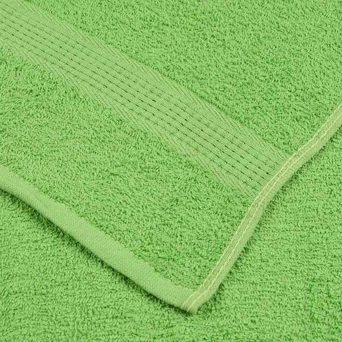 vidaXL Set Asciugamani 12 pz Verde Mela 360 gsm 100% Cotone