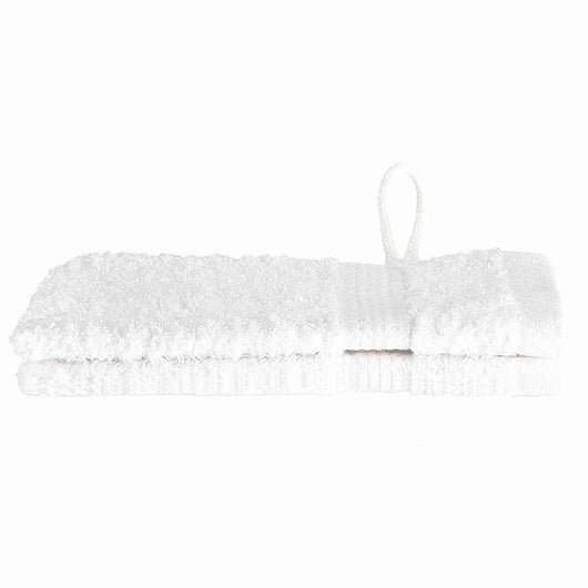 vidaXL Panni per il viso SOLUND 2 pcs Bianco Cotone