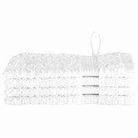 vidaXL Panni per il viso SOLUND 4 pcs Bianco Cotone