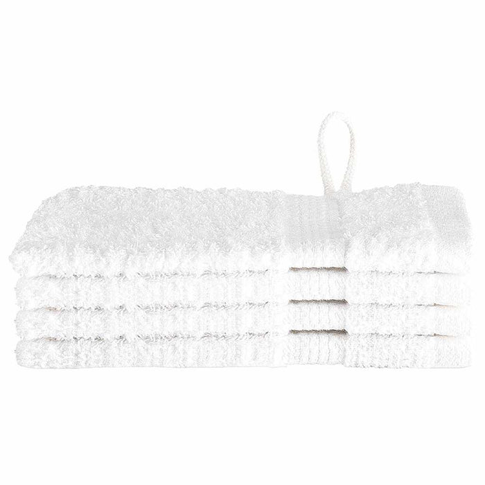 vidaXL Panni per il viso SOLUND 4 pcs Bianco Cotone