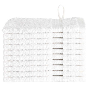 vidaXL Panni per il viso SOLUND 10 pcs Bianco Cotone