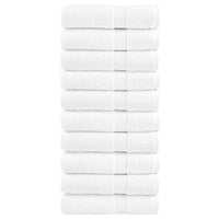 Asciugamani Premium SOLUND 10 pz Bianchi 50x100 cm 600gsm