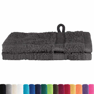 vidaXL Panni per il viso SOLUND 2 pcs Antracite Cotone