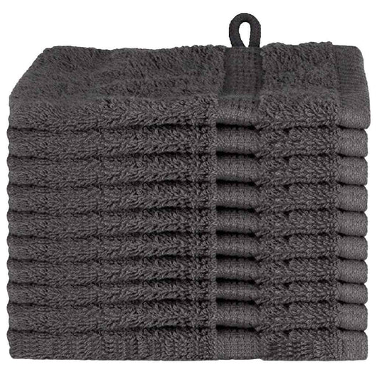 Panni per il viso SOLUND 10 pcs Antracite Cotone 137146