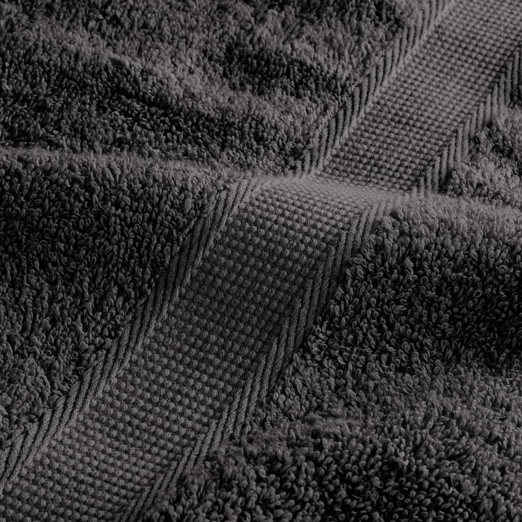 Asciugamani Ospiti SOLUND 2 pz Antracite 80x200cm 600gsm