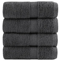 Asciugamani Ospiti SOLUND 4 pz Antracite 30x50cm 600gsm