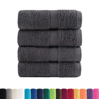 Asciugamani Ospiti SOLUND 4 pz Antracite 30x50cm 600gsm 137153