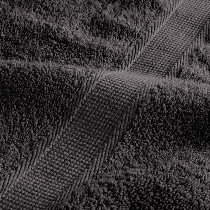 vidaXL Asciugamani Sauna SOLUND 2 pz Antracite 80x200 cm 600gsm