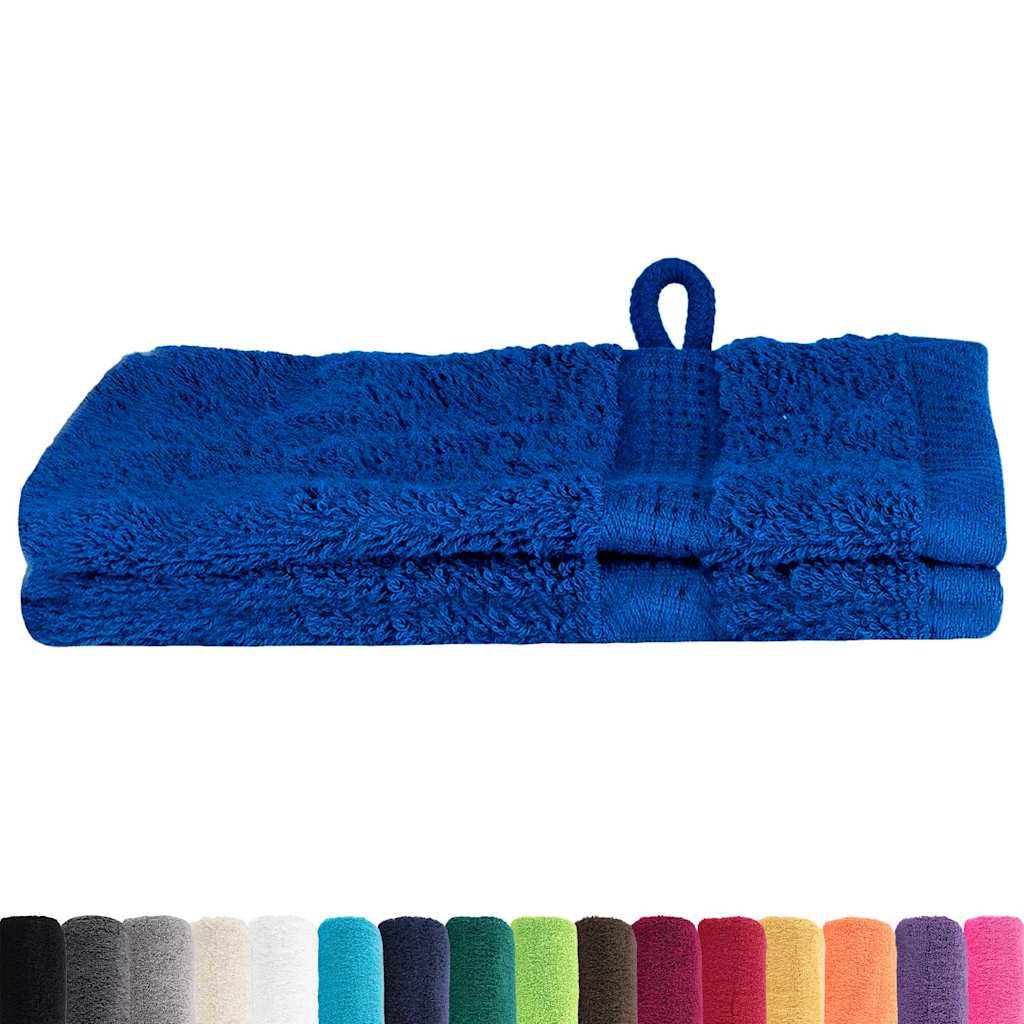 vidaXL Panni per il viso SOLUND 2 pcs Blu Cotone