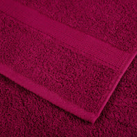 vidaXL Asciugamani Ospiti SOLUND 2 pz Bordeaux 30x50 cm 600gsm