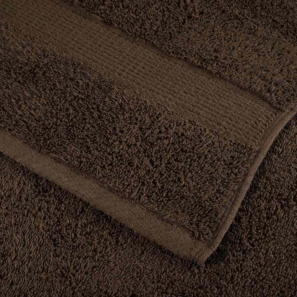 vidaXL Panni per il viso SOLUND 2 pcs Marrone Cotone