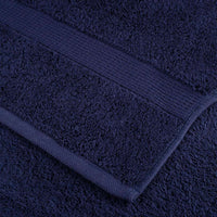 vidaXL Panni per il viso SOLUND 2 pcs Blu marino Cotone