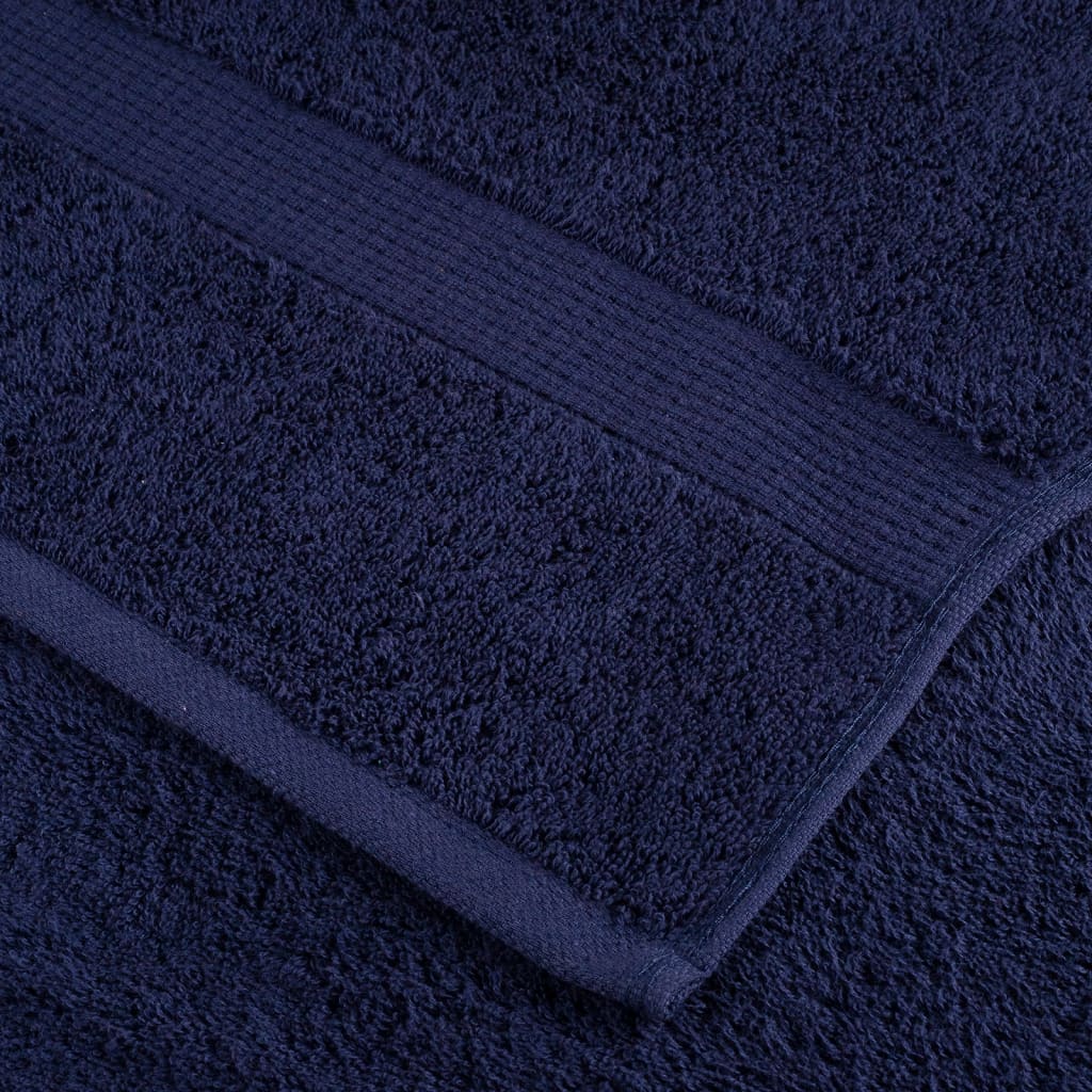 Asciugamani Ospiti SOLUND 4 pz Blu Navy 30x50 cm 600gsm