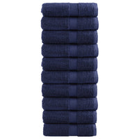 Asciugamani Ospiti SOLUND 10 pz Blu Navy 30x50 cm 600gsm