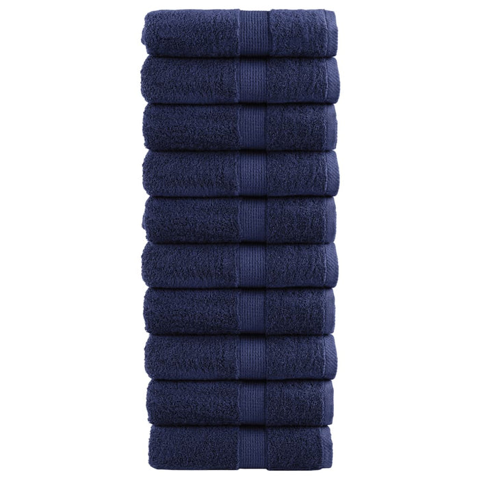 Asciugamani Ospiti SOLUND 10 pz Blu Navy 30x50 cm 600gsm
