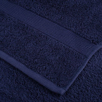 Asciugamani per Sauna SOLUND 2pz Blu Navy 50x100 cm 600gsm 137257