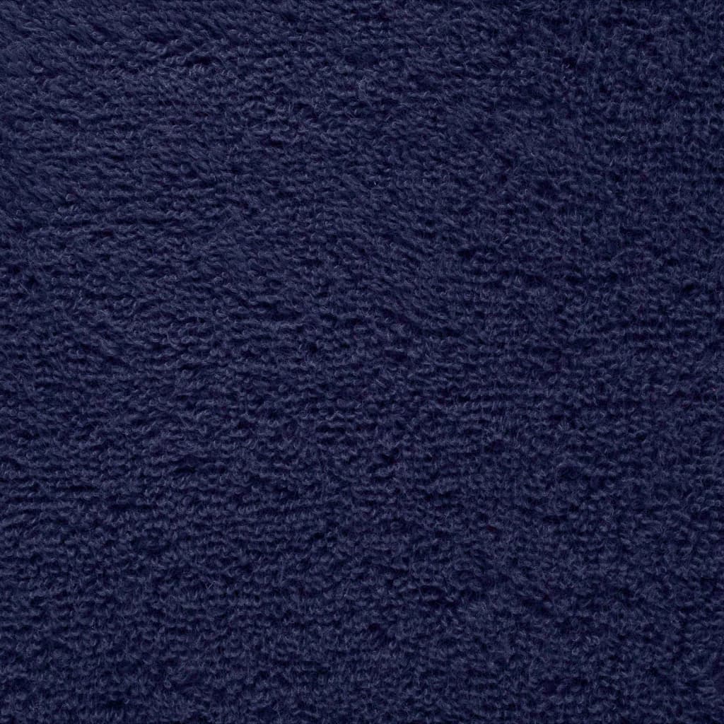 vidaXL Asciugamani per Sauna SOLUND 2pz Blu Navy 50x100 cm 600gsm