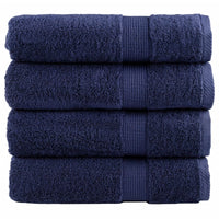 Asciugamani da Doccia SOLUND 4 pz Blu Navy 70x140cm 600gsm