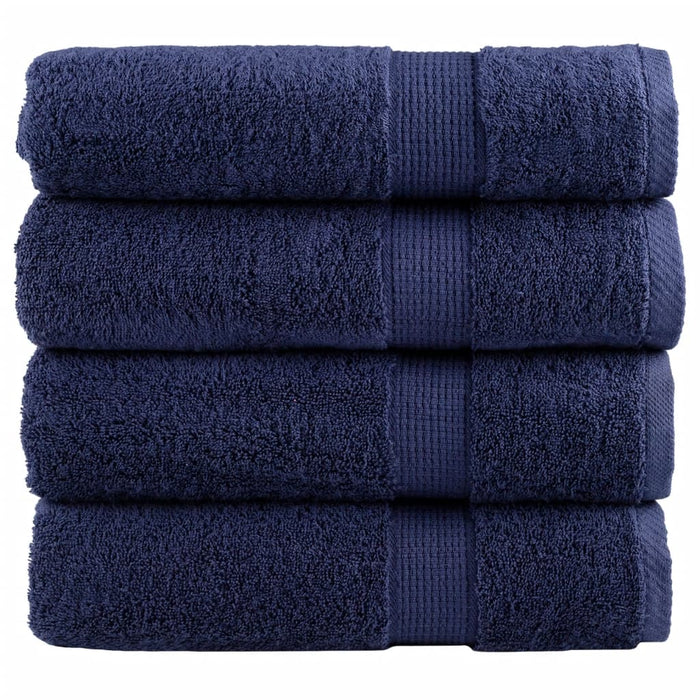 Asciugamani da Doccia SOLUND 4 pz Blu Navy 70x140cm 600gsm