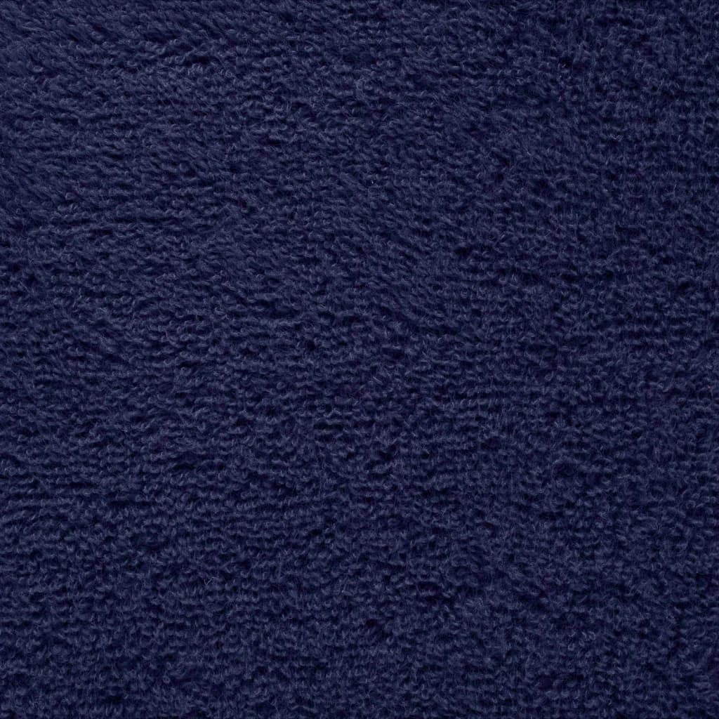 Asciugamani Sauna SOLUND 10 pz Blu Navy 80x200cm 600gsm 137268