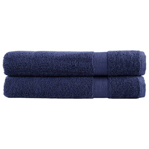 Asciugamani Premium SOLUND 2 pz Blu Navy 100x200cm 600gsm