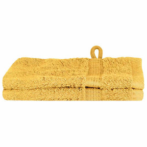 vidaXL Panni per il viso SOLUND 2 pcs Oro Cotone