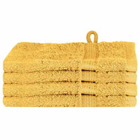 vidaXL Panni per il viso SOLUND 4 pcs Oro Cotone