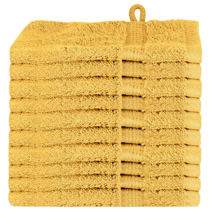 vidaXL Panni per il viso SOLUND 10 pcs Oro Cotone