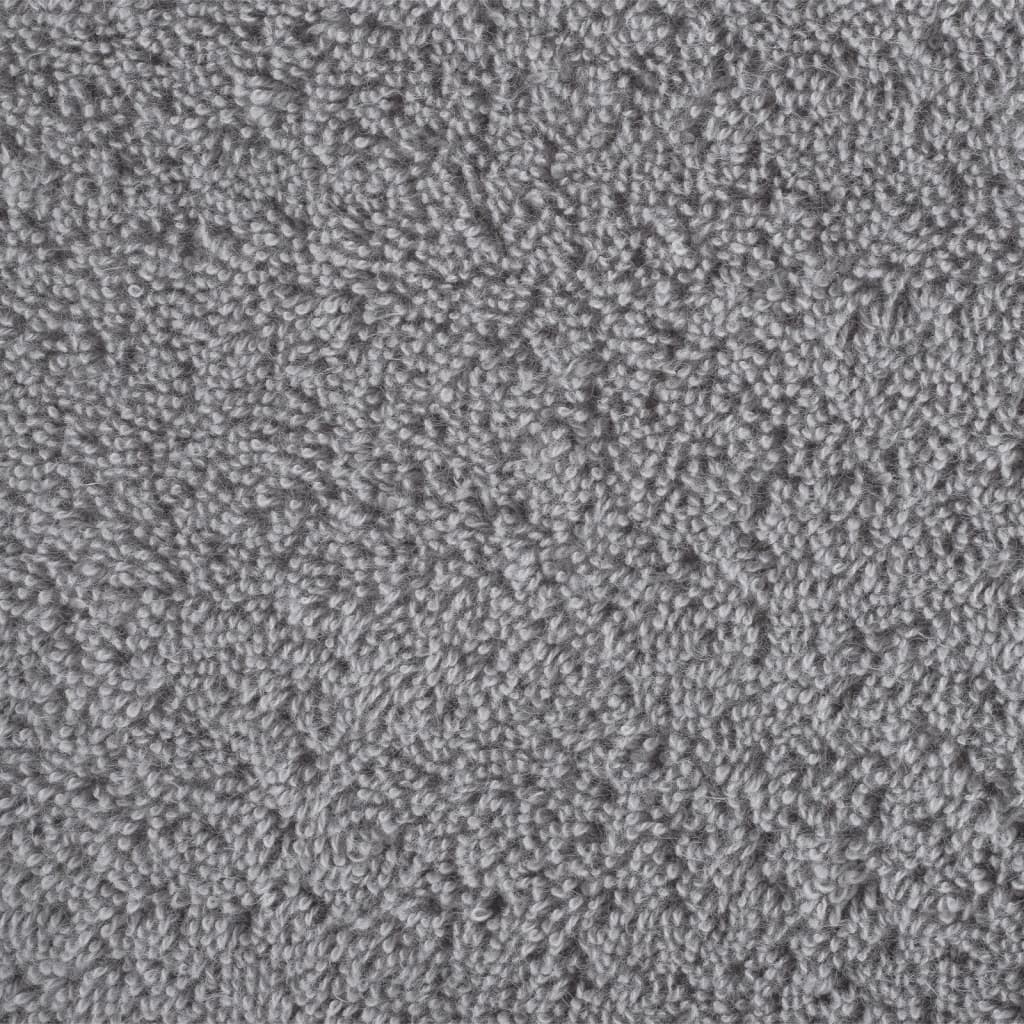 Asciugamani Ospiti SOLUND 4 pz Grigi 30x50 cm 600gsm 137303