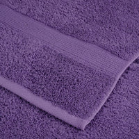 Asciugamani per Ospiti SOLUND 4 pz Viola 30x50 cm 600 g/m² 137351