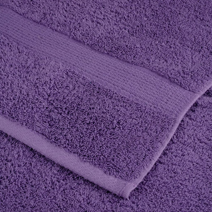 Asciugamani per Ospiti SOLUND 4 pz Viola 30x50 cm 600 g/m²