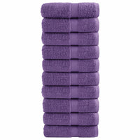 Asciugamani per Ospiti SOLUND 10 pz Viola 30x50cm 600 g/m²
