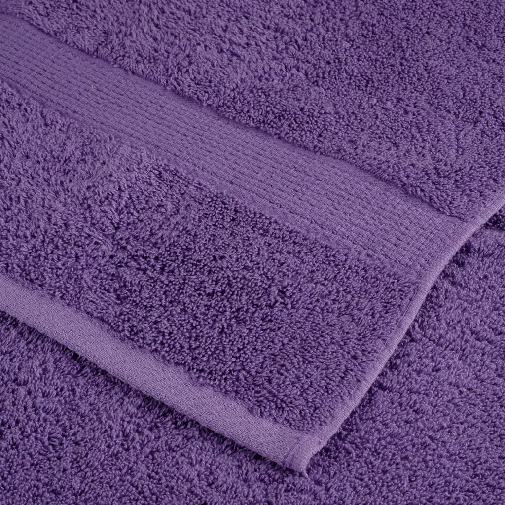 Asciugamani Premium SOLUND 10 pz Viola 50x100 cm 600 g/m² 137355