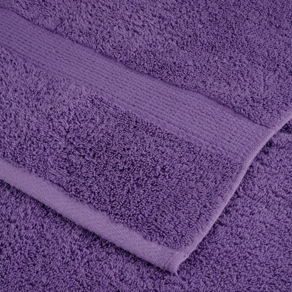 vidaXL Asciugamani da Doccia SOLUND 4 pz Viola 70x140 cm 600 g/m²